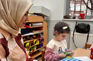 Minik Eller Renkli Dokunuşlarla Sanatla Buluştu